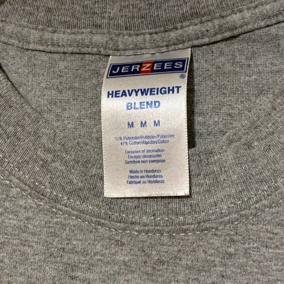 Jerzees Pointblack Gray Tee - Short sleeve Tank Top - Picture 2 of 3